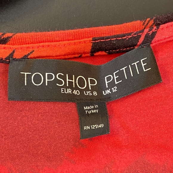 Topshop Leopard Print Cut-Out Back Dress (Size 8P) - Picture 10 of 12